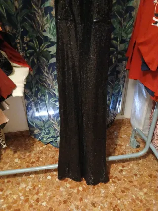 Mono fiesta lentejuelas negro