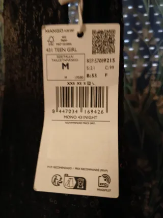 Mono fiesta lentejuelas negro