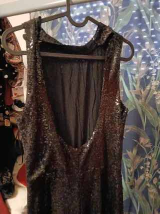 Mono fiesta lentejuelas negro