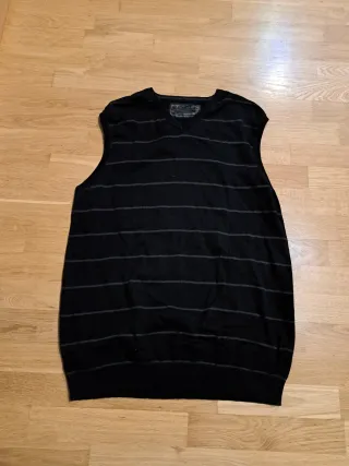 Chaleco de punto rayas caballero