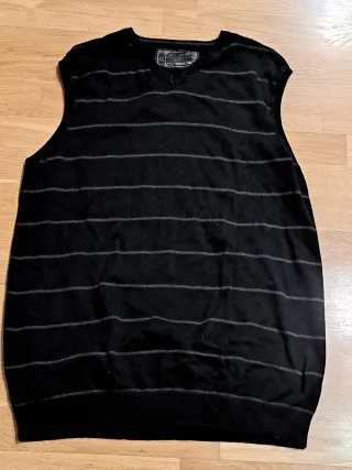 Chaleco de punto rayas caballero