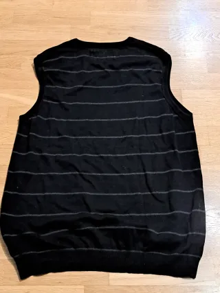 Chaleco de punto rayas caballero