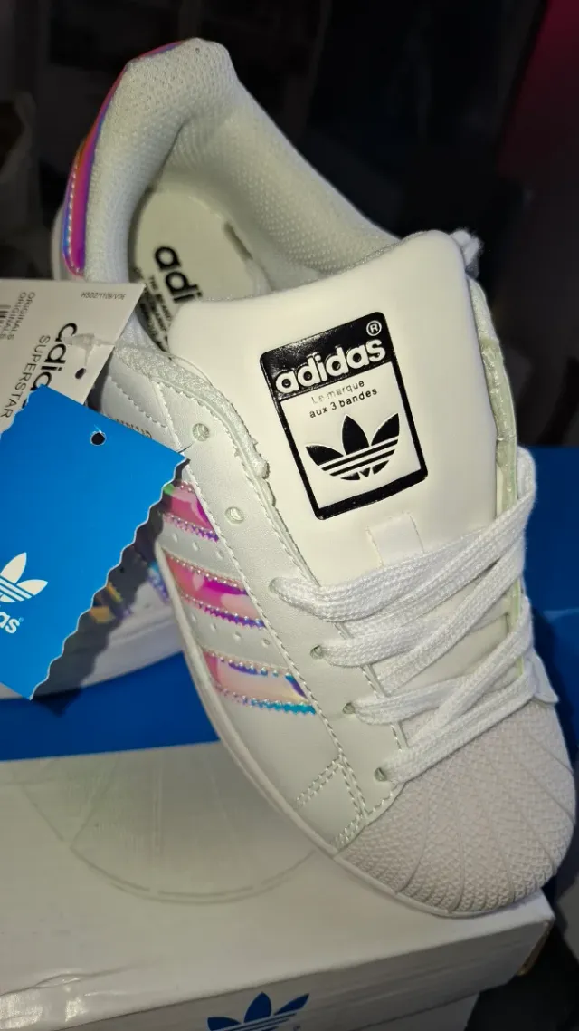 Adidas Superstar Blancas Holográficas