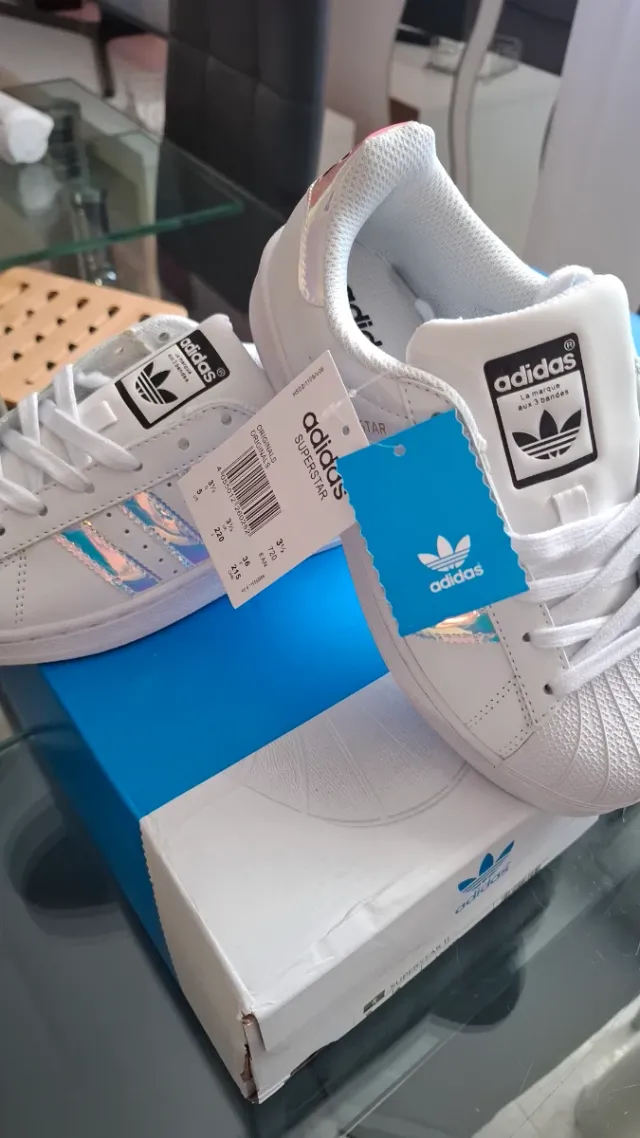 Adidas Superstar Blancas Holográficas