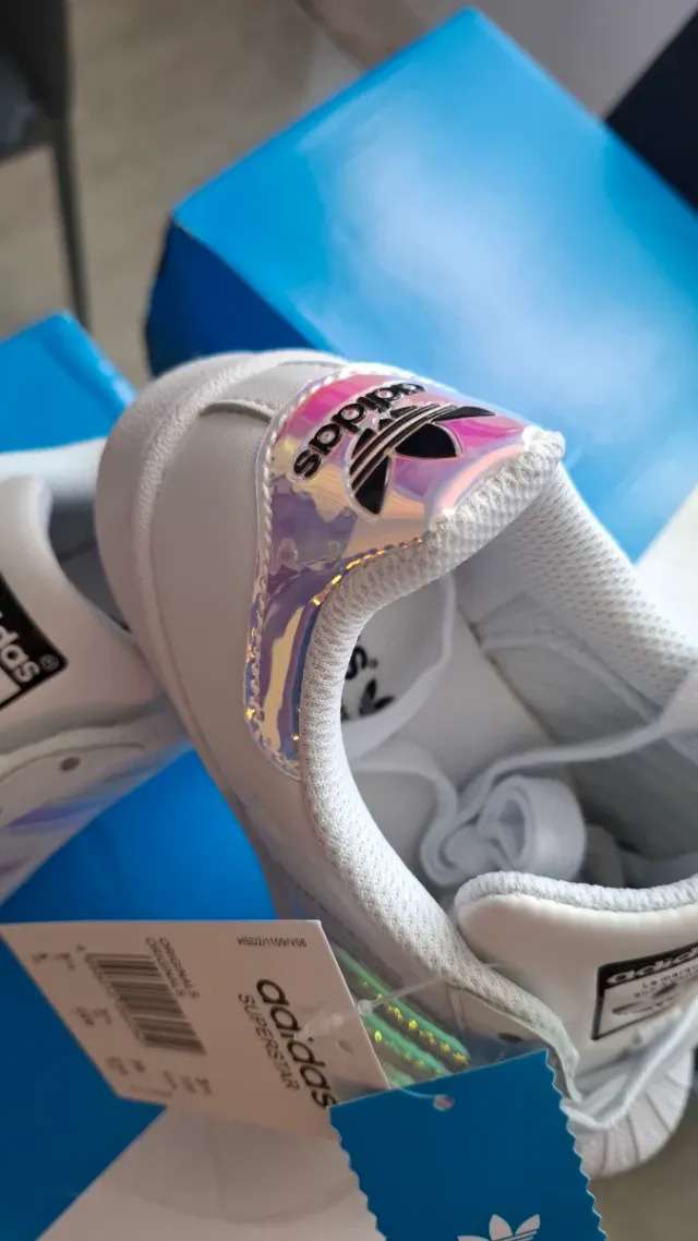 Adidas Superstar Blancas Holográficas