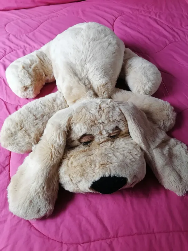 Peluche di cane grande