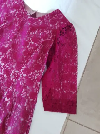 Vestido de fiesta encaje rosa/morado Talla S/M