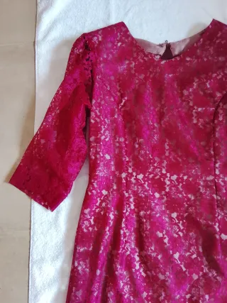 Vestido de fiesta encaje rosa/morado Talla S/M
