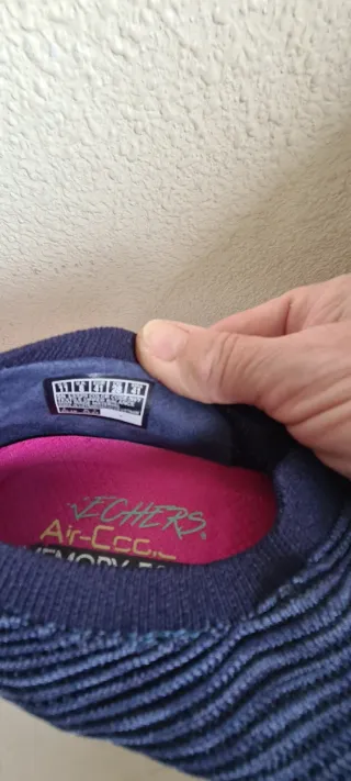 Zapatillas Skechers Stretch Fit Azul y Rosa