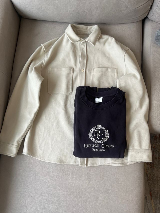 Set de 2: Jersey-Mango y Sobrecamisa Beige H&M