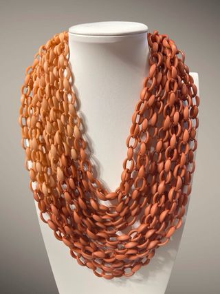 Collana donna effetto corallo