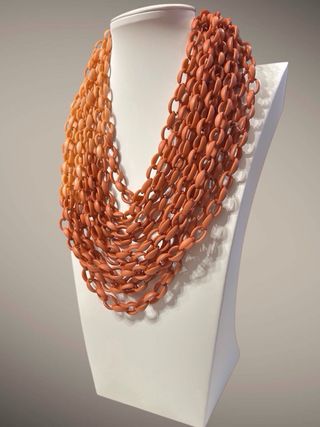 Collana donna effetto corallo