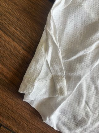 Blusa Mango Blanca Encaje