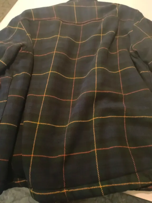 Cazadora H&M cuadros forrada