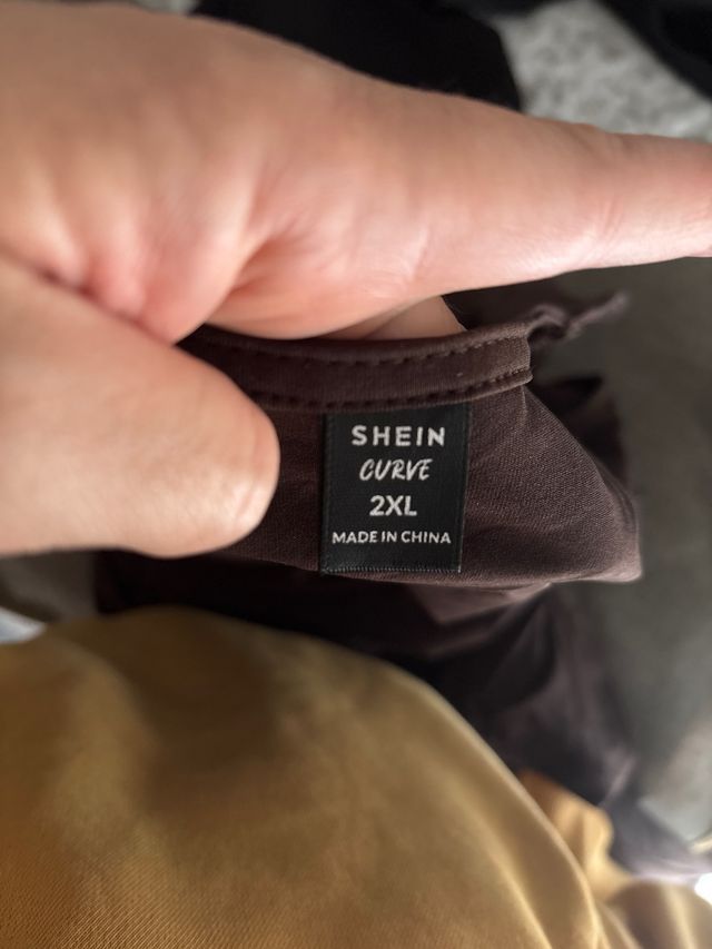 Vestido largo marrón Shein