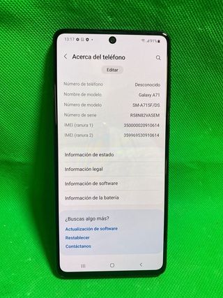 Samsung Galaxy A71 de 128GB y 6GB de Ram libre!!!