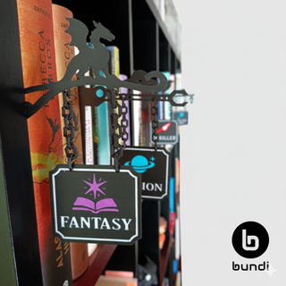 Separatori di genere per scaffali di libri