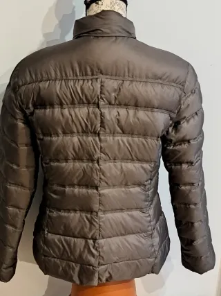 Cazadora acolchada mujer marrón