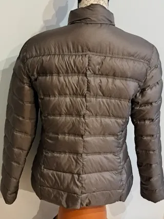 Cazadora acolchada mujer marrón