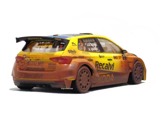SCALEXTRIC ADVANCE SKODA FABIA #1 COHETE SUAREZ