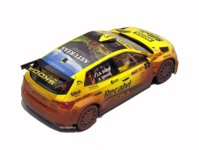 SCALEXTRIC ADVANCE SKODA FABIA #1 COHETE SUAREZ
