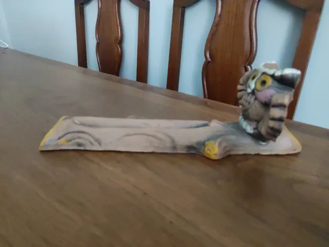 Quemador incienso y adorno búho cerámica