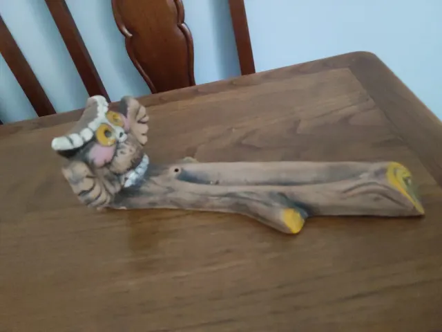 Quemador incienso y adorno búho cerámica