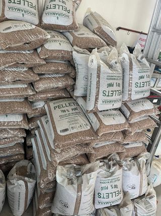 50 Sacos de Pellets Biogramasa 15 Kg