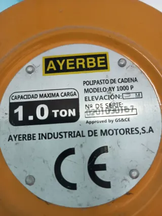 Polipasto de cadena manual