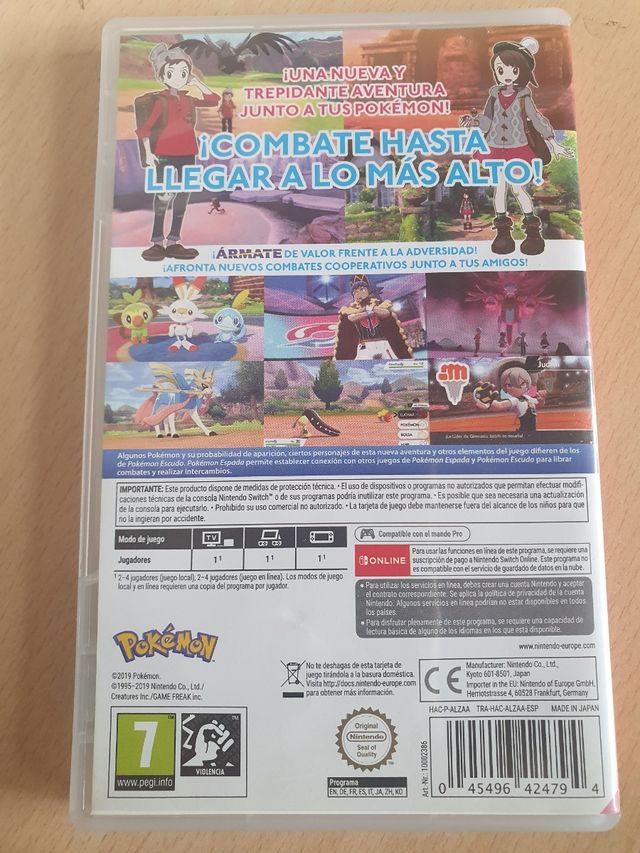 Pokemon Espada Nintendo Switch