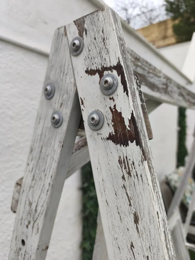 Balancín de madera Teca blanco