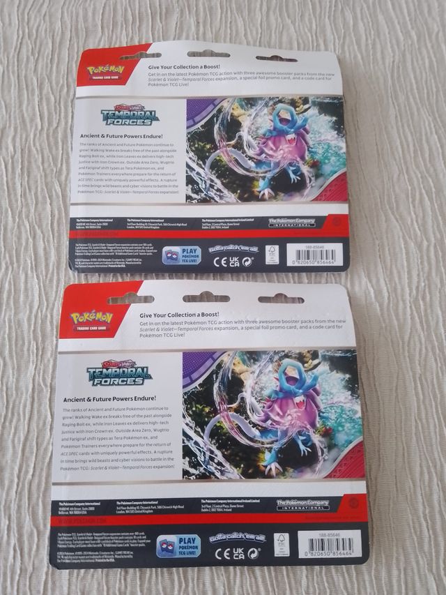 Blister 3 Sobres Pokémon Temporal Forces