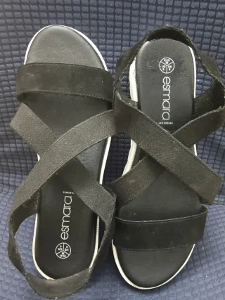 Sandalias Esmara negras mujer