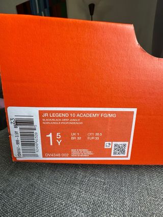 Botas de fútbol Nike Tiempo Talla 33