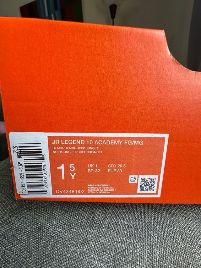 Botas de fútbol Nike Tiempo Talla 33