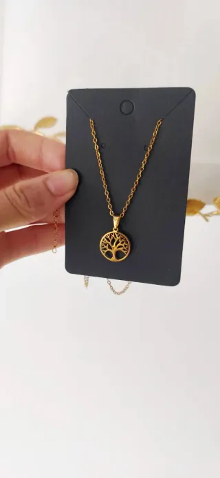 Collar árbol de la vida dorado