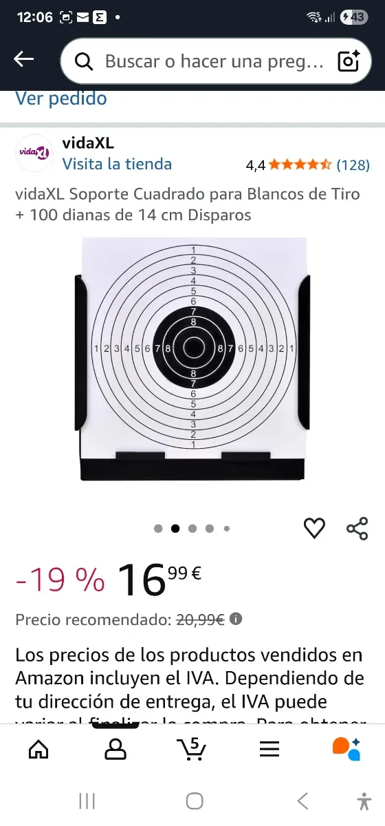 Soporte para blancos de tiro + 280 dianas