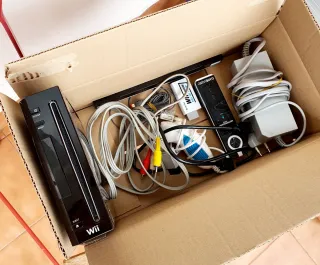 Nintendo Wii Negra Completa