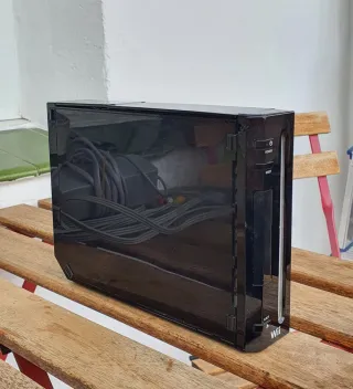 Nintendo Wii Negra Completa