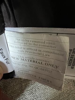 Parka Canada Weather Gear Talla L Negra