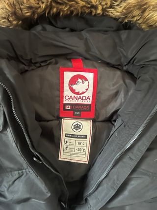 Parka Canada Weather Gear Talla L Negra
