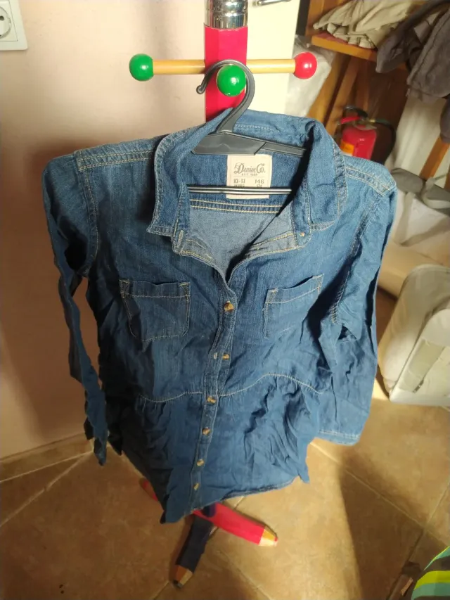 Vestido tejano niña Talla 10-11 años