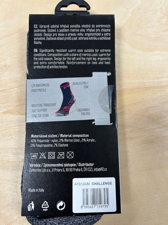 Calcetines R2 Merino Challenge Talla M y L