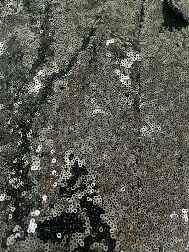 Mono corto lentejuelas negro, nuevo con etiqueta