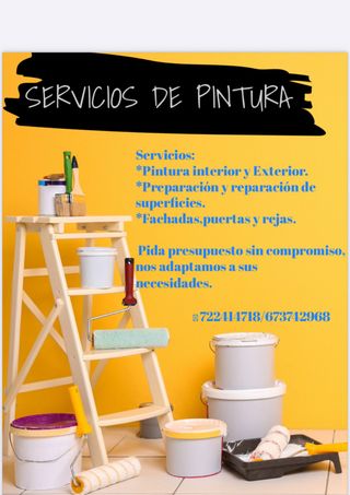 Servicios de pintura interior y exterior