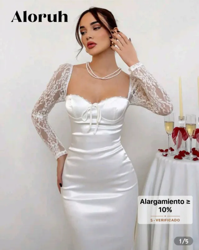 Vestido blanco encaje