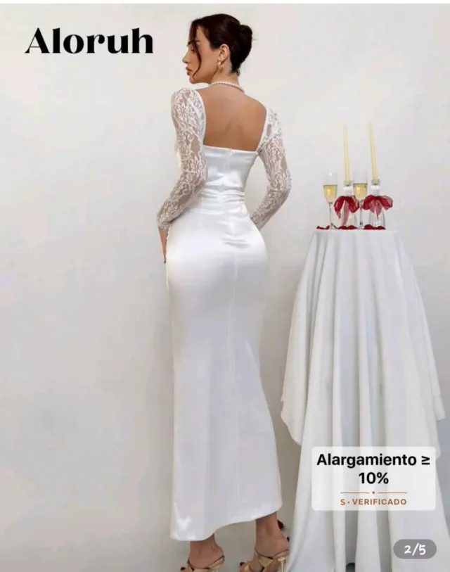 Vestido blanco encaje