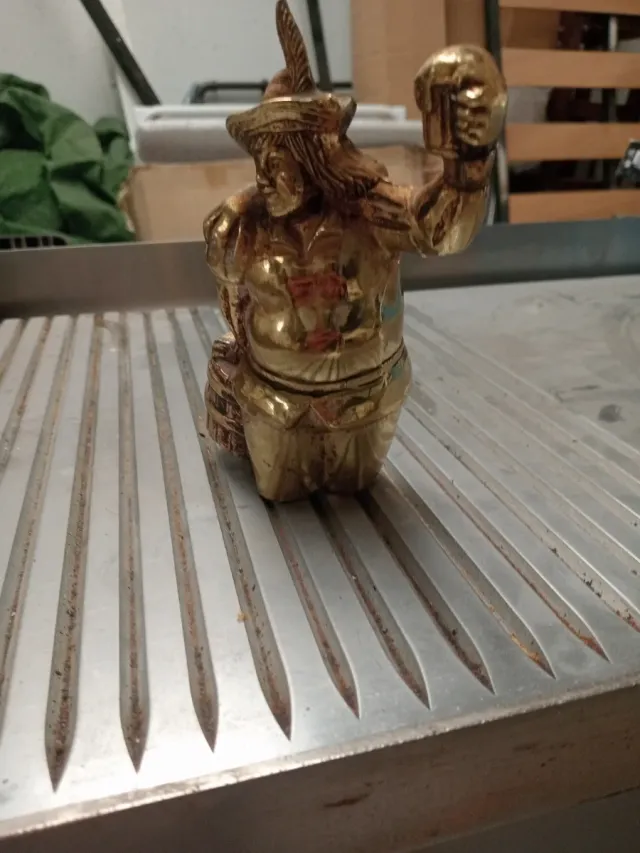 Figura Gambrinus de cobré