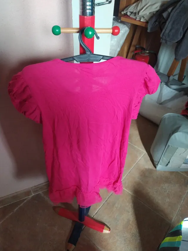 Vestido niña rosa tul