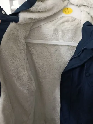 Giacca ragazzo blu con felpatura